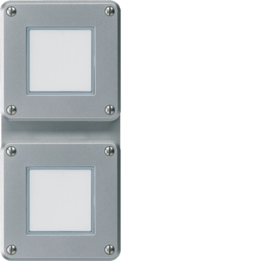 WH36911549C - UP-Kombination Hager robusto IP55 I-I vertikal S3/1L+S3/1L aluminium