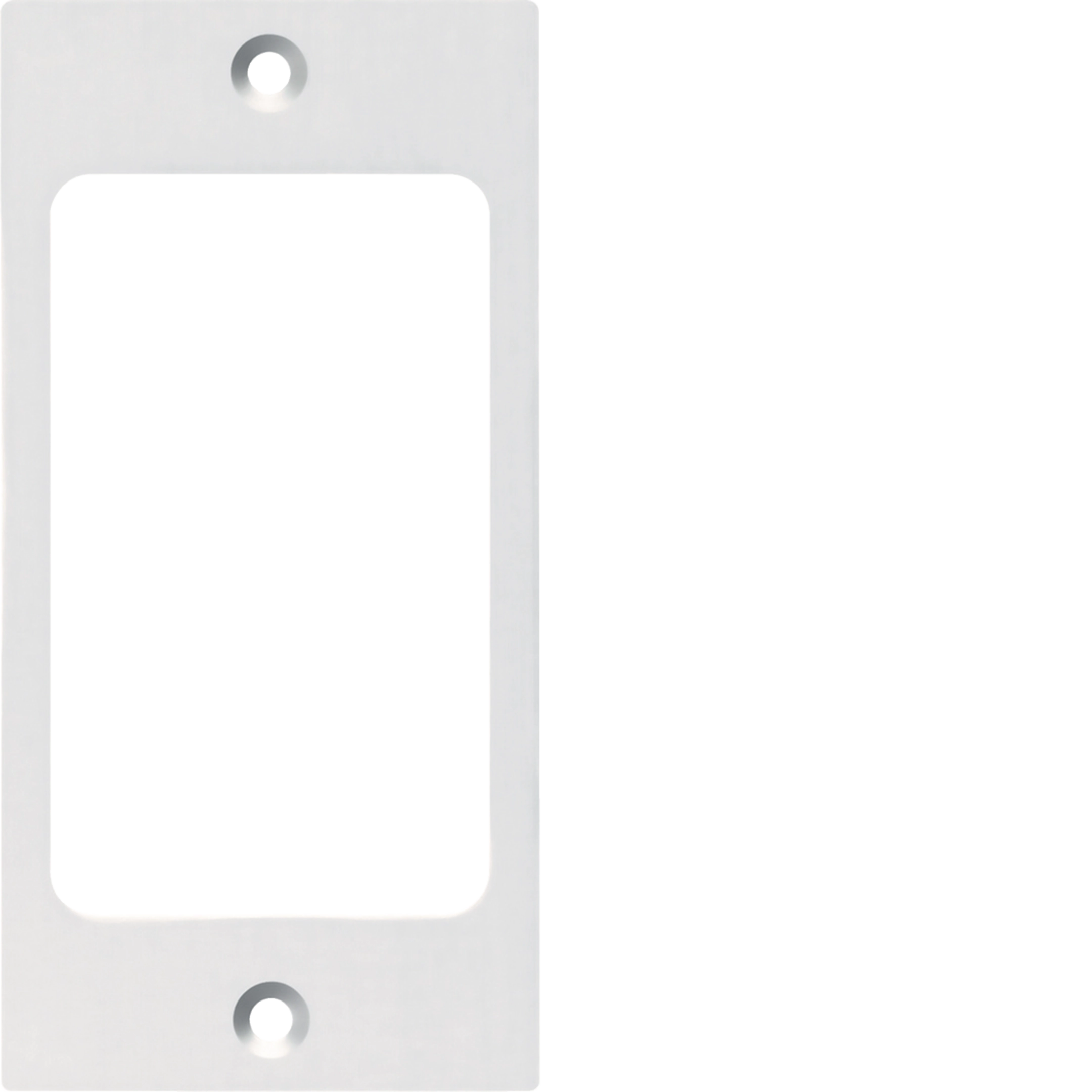 WH37950100D - Befestigungsplatte Hager FLF 3/5 1×1 Aluminium eloxiert weiss