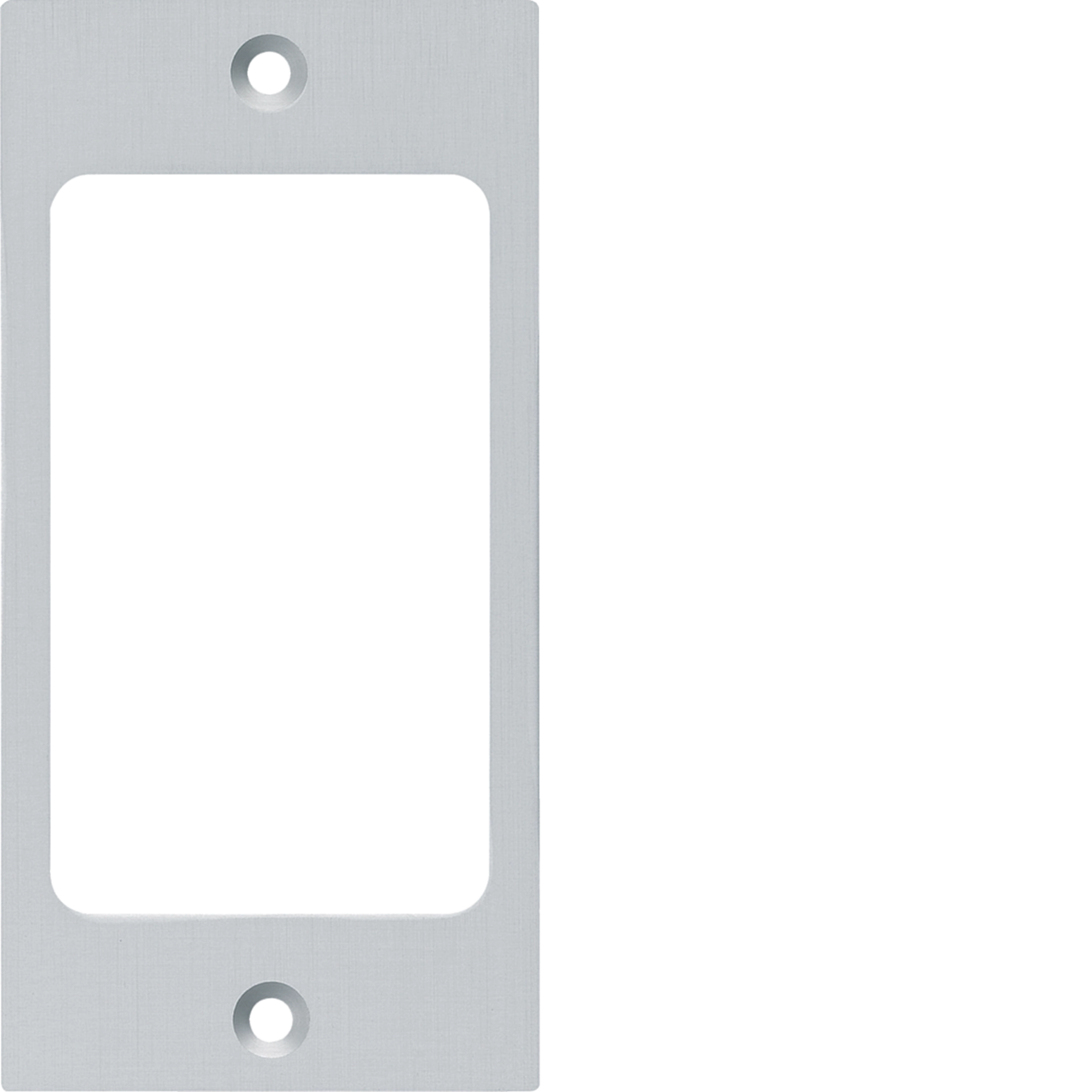WH37950182D - Befestigungsplatte Hager FLF 3/5 1×1 Aluminium eloxiert natur