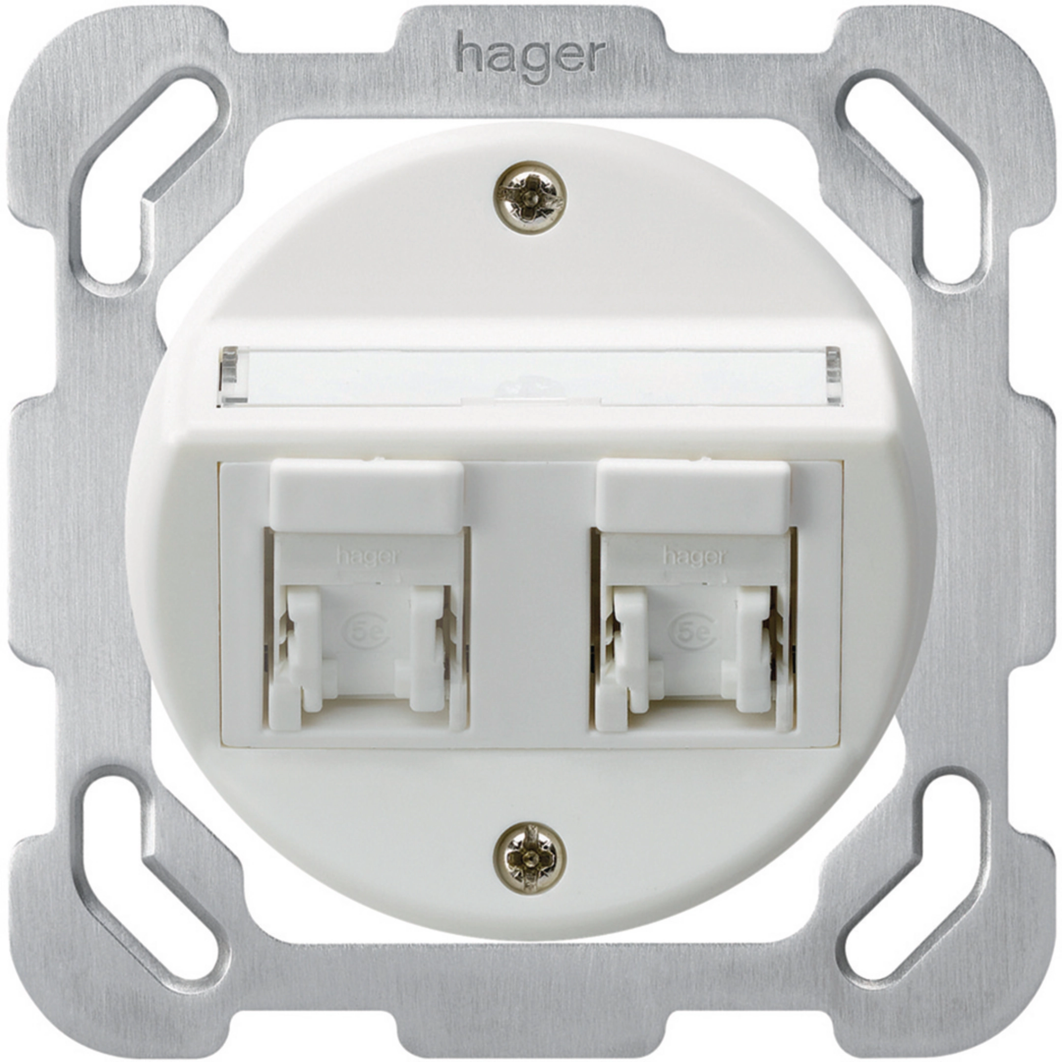 ba. B: 2x RJ45 Kat.5e UTP ws • WH41290200B | Hager