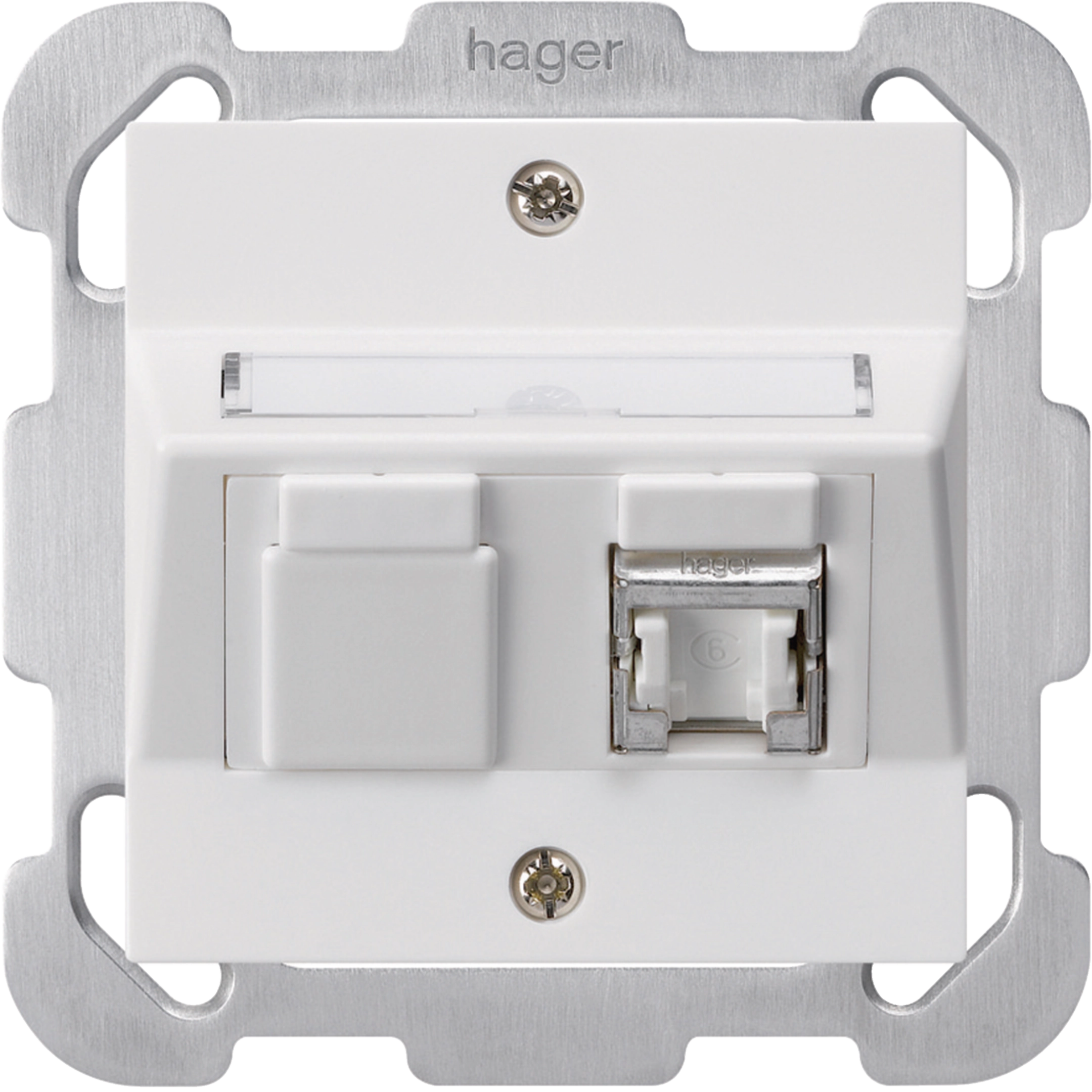 WH50300100B - Prise ENC kallysto B cat.6 1RJ45/s blanc