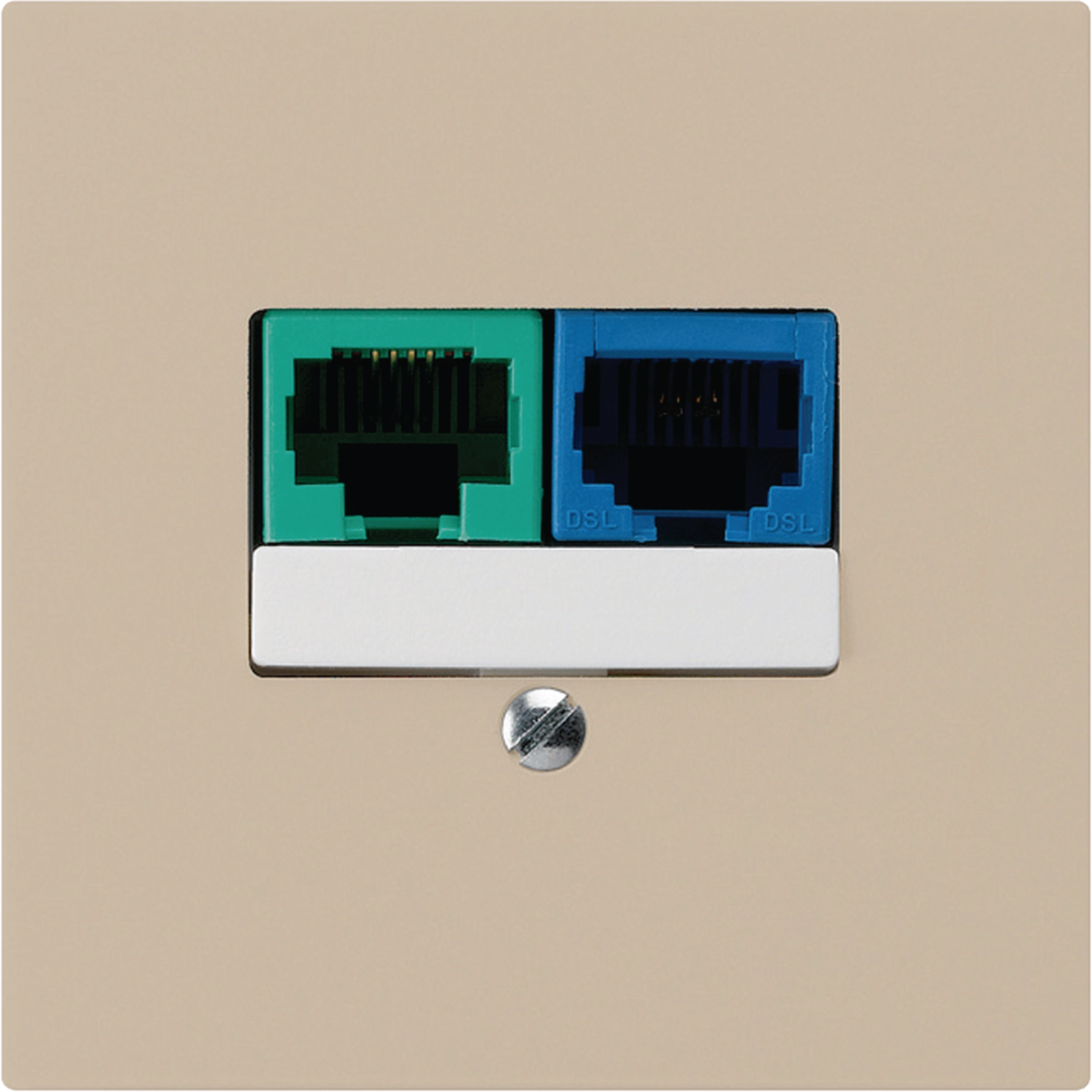 ka. A: 2x RJ45 UTP DSL (+ Brücke) 4p bg • WH50400407A | Hager