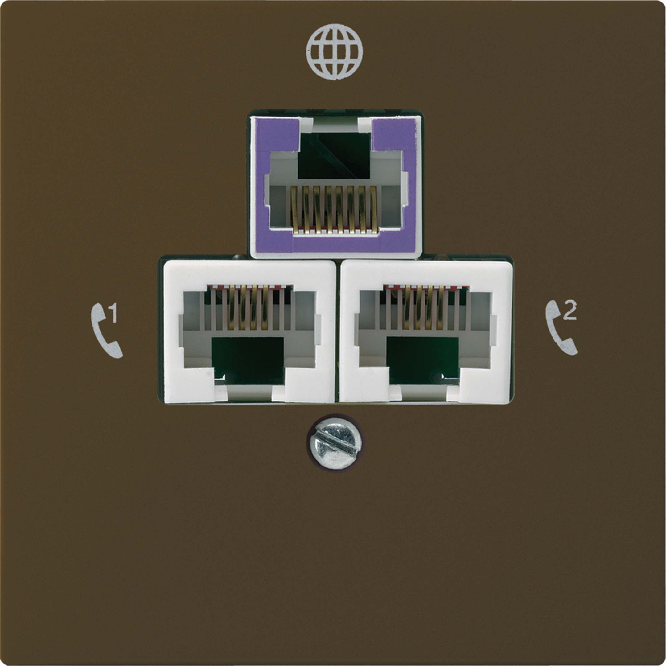 WH50401609A - Rückführdose kallysto A für 2 DSL braun