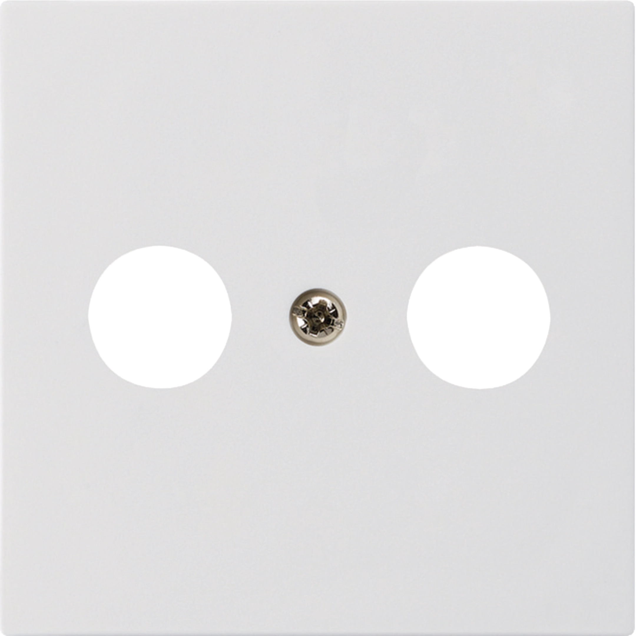 WH50540100H - Plaque frontale kallysto blanc pour R/TV 60×60mm