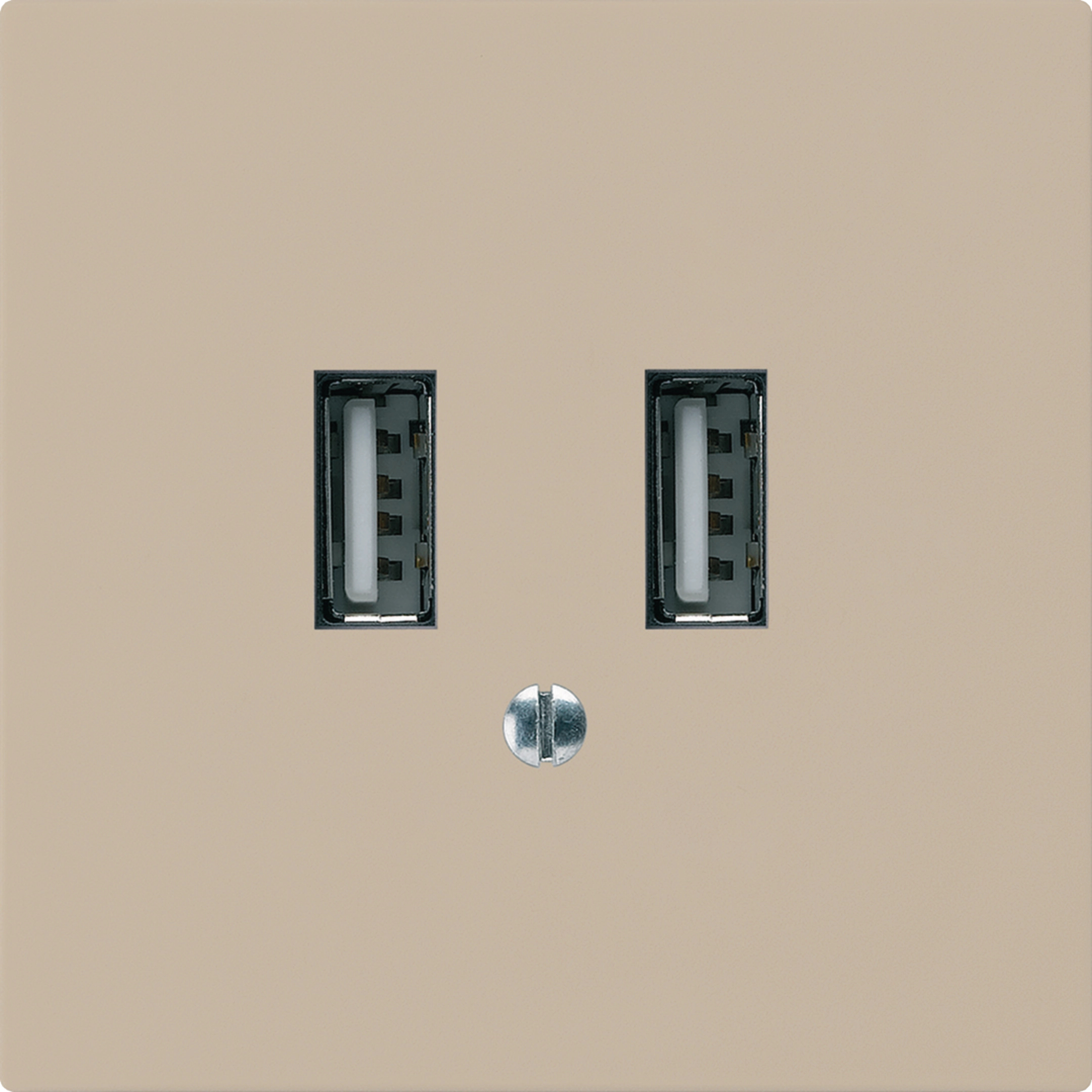 WH50820107A - UP-USB-Ladesteckdose Hager kallysto A 240V 2400mA beige