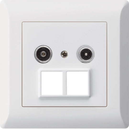 WH55549700C - Prise multimédia ENC kallysto.line R/TV 19dB 2GHz blanc