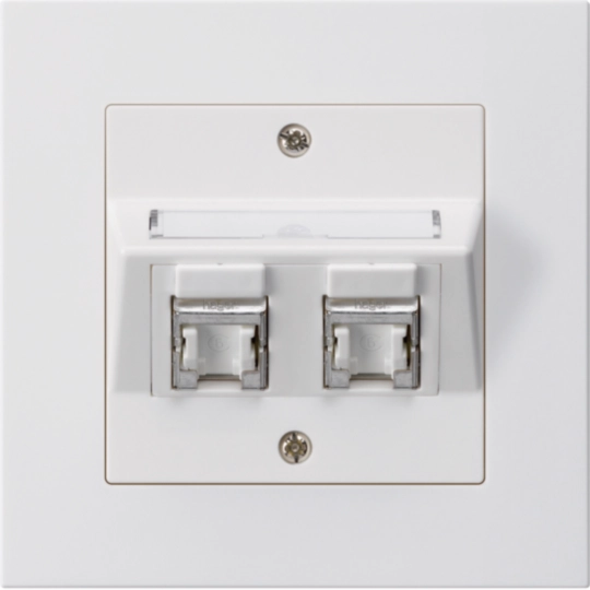 WH57300200C - Prise ENC kallysto.pro C cat.6 2RJ45/s blanc