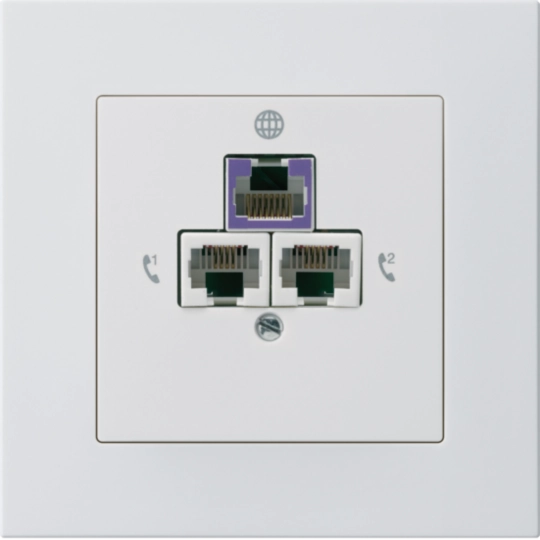 WH57401600C - Prise de retour ENC kallysto.pro pour 2 DSL blanc