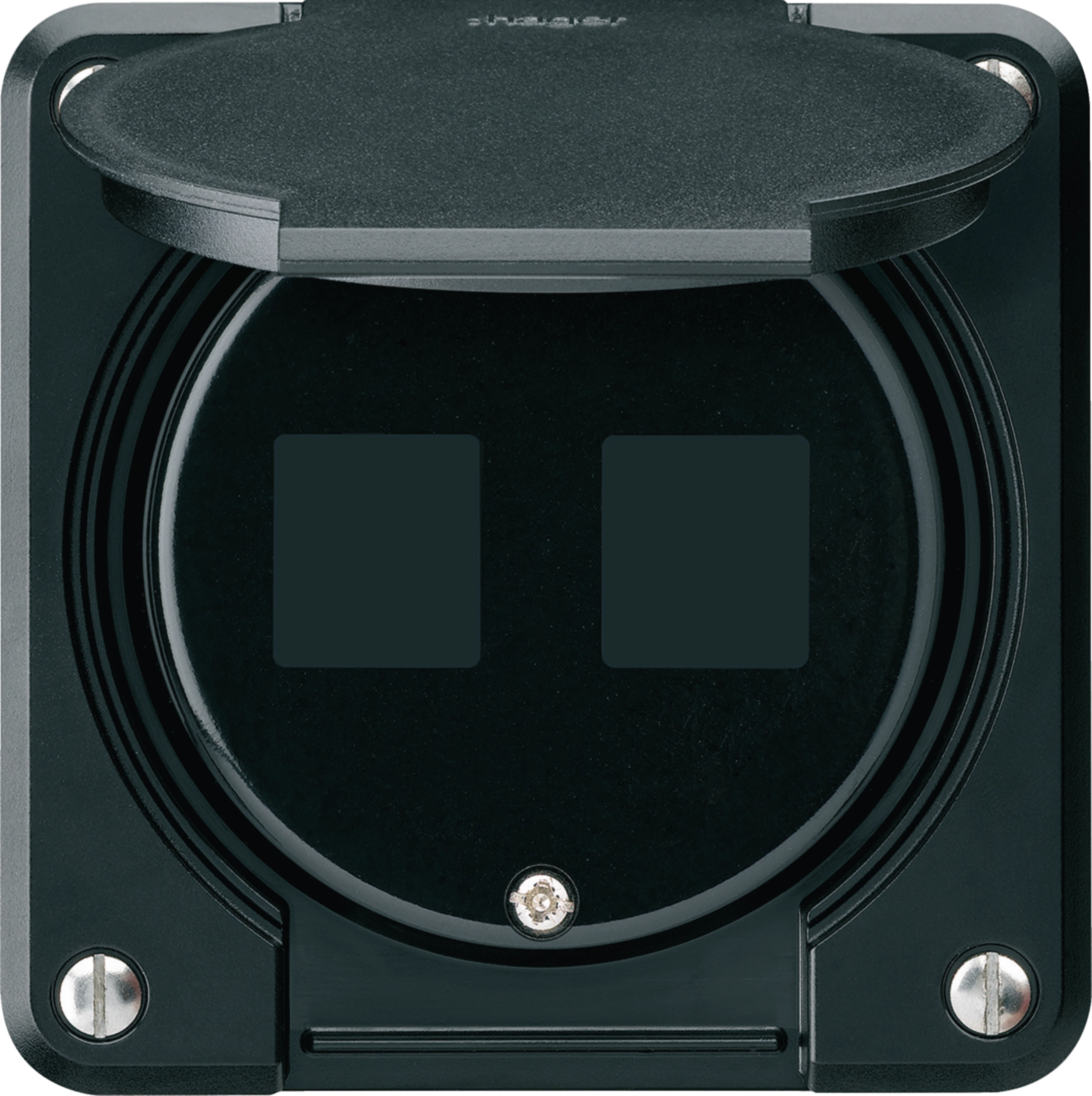 WH65300405C - UP-Montageset robusto HMS IP55 schwarz für 2×Modul