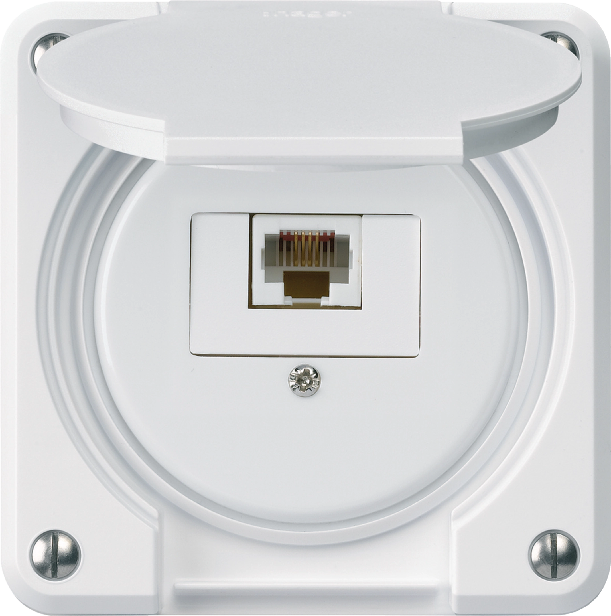 WH65400800C - UP-Anschlussdose robusto IP55 weiss 1×RJ45/u