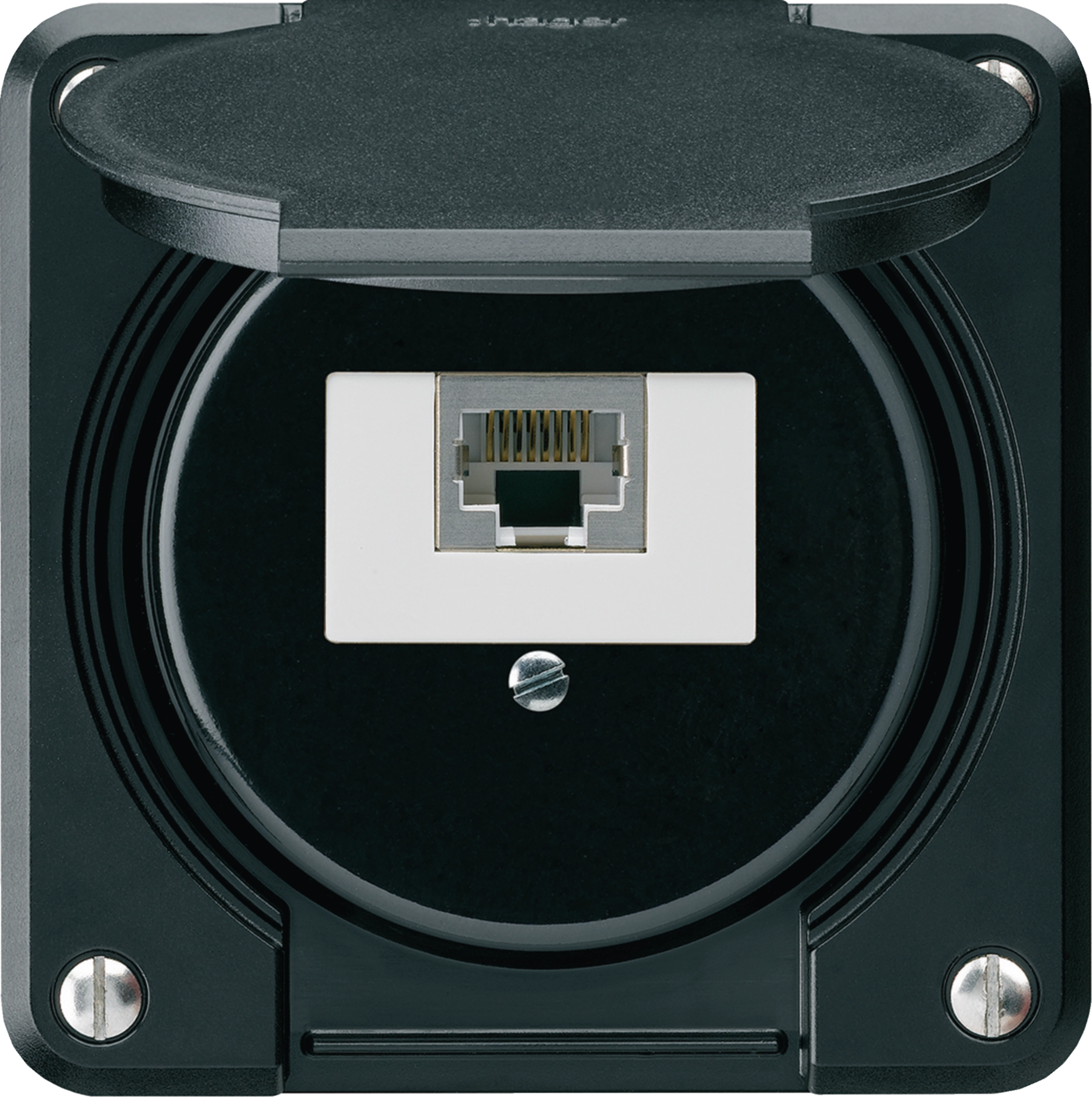 WH65400905A - Boîte de raccordement ENC robusto IP55 noir 1×RJ45/s pour combinaison