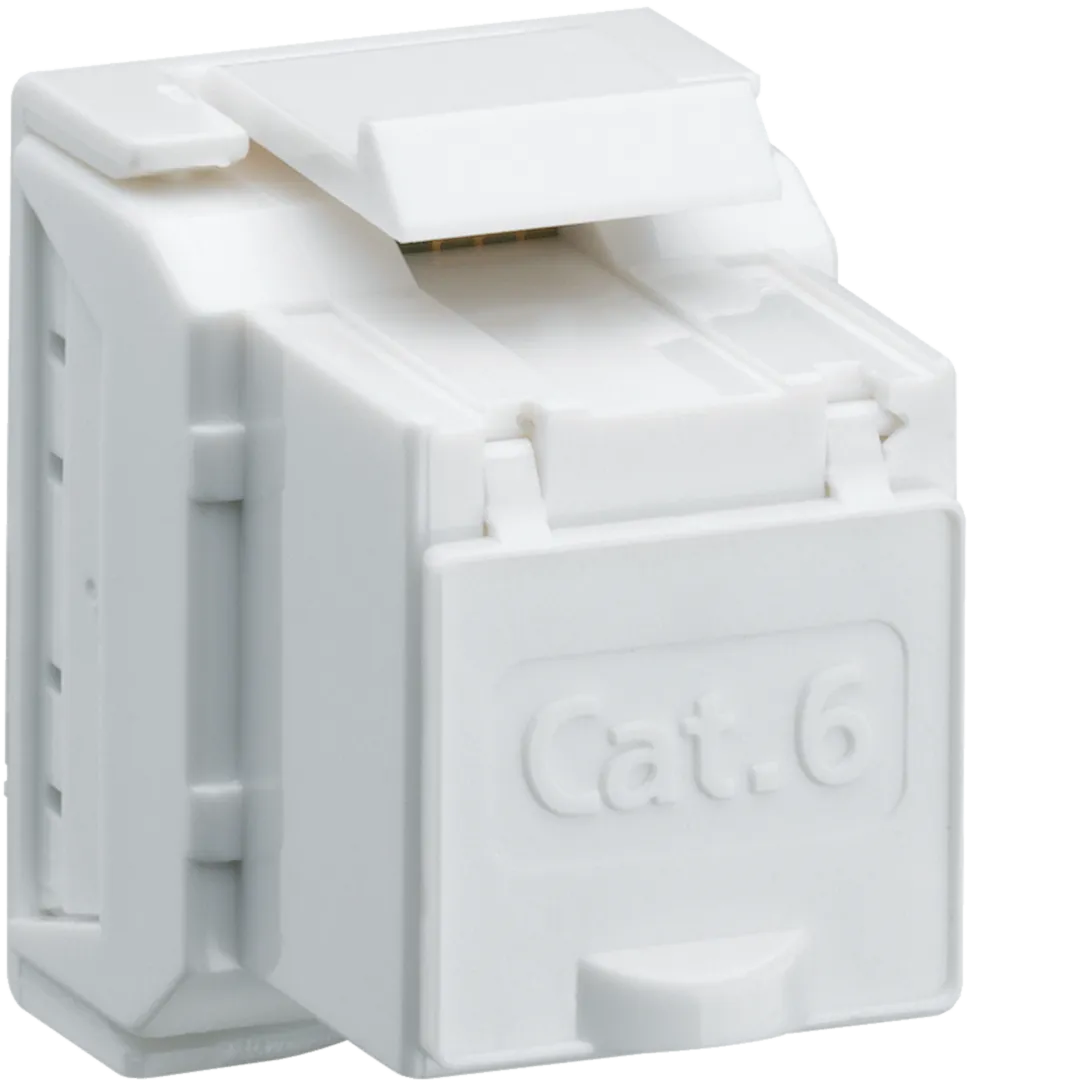 WH70315200Z - Accessoires insert: HMS RJ45 cat.6 non blindé Set à 100 pièces/ Blanc