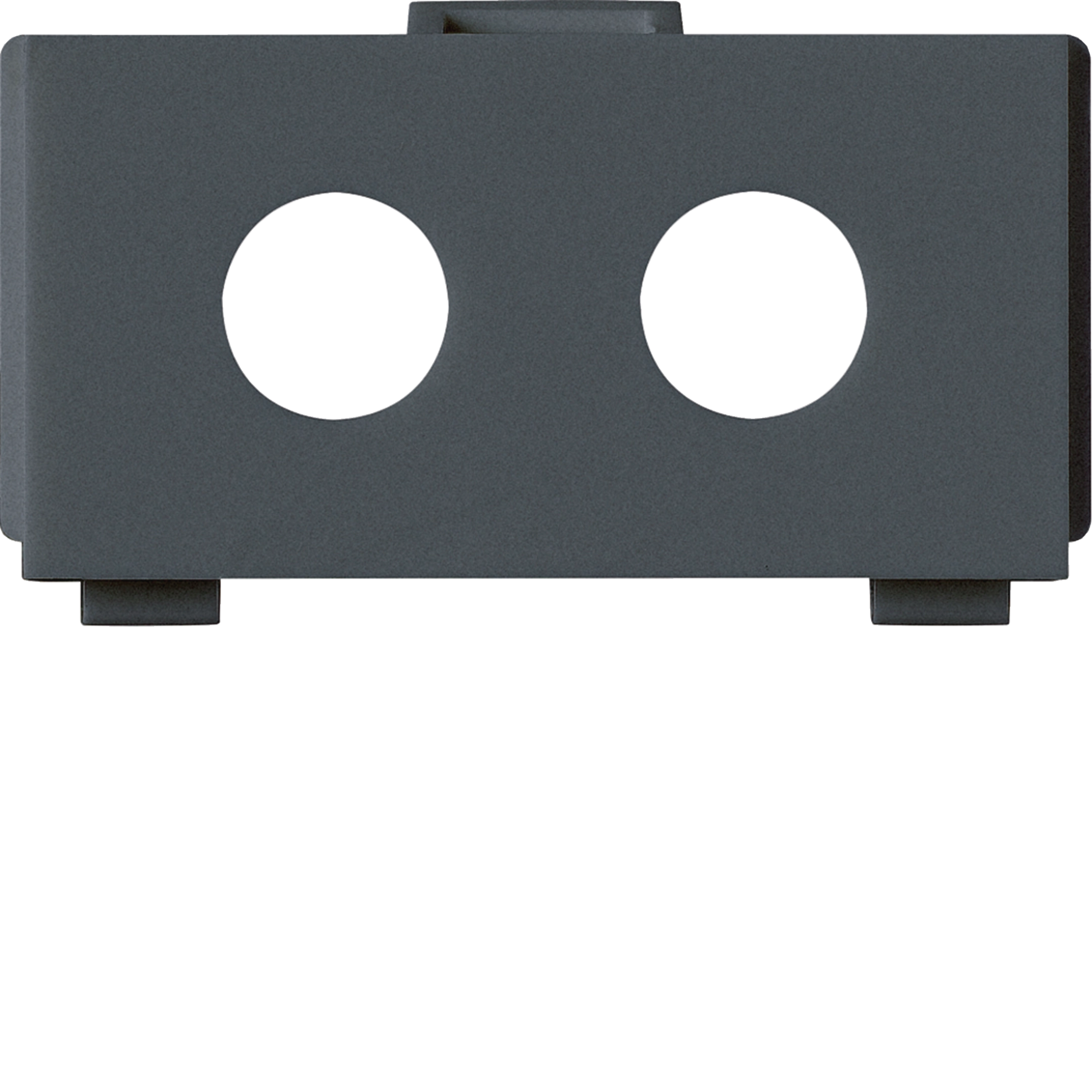 WH72501404Z - Multimedia-Modul kallysto M3 leer für 2 F-Verbinder/Klinke 6.35 Ø9.6 anthrazit