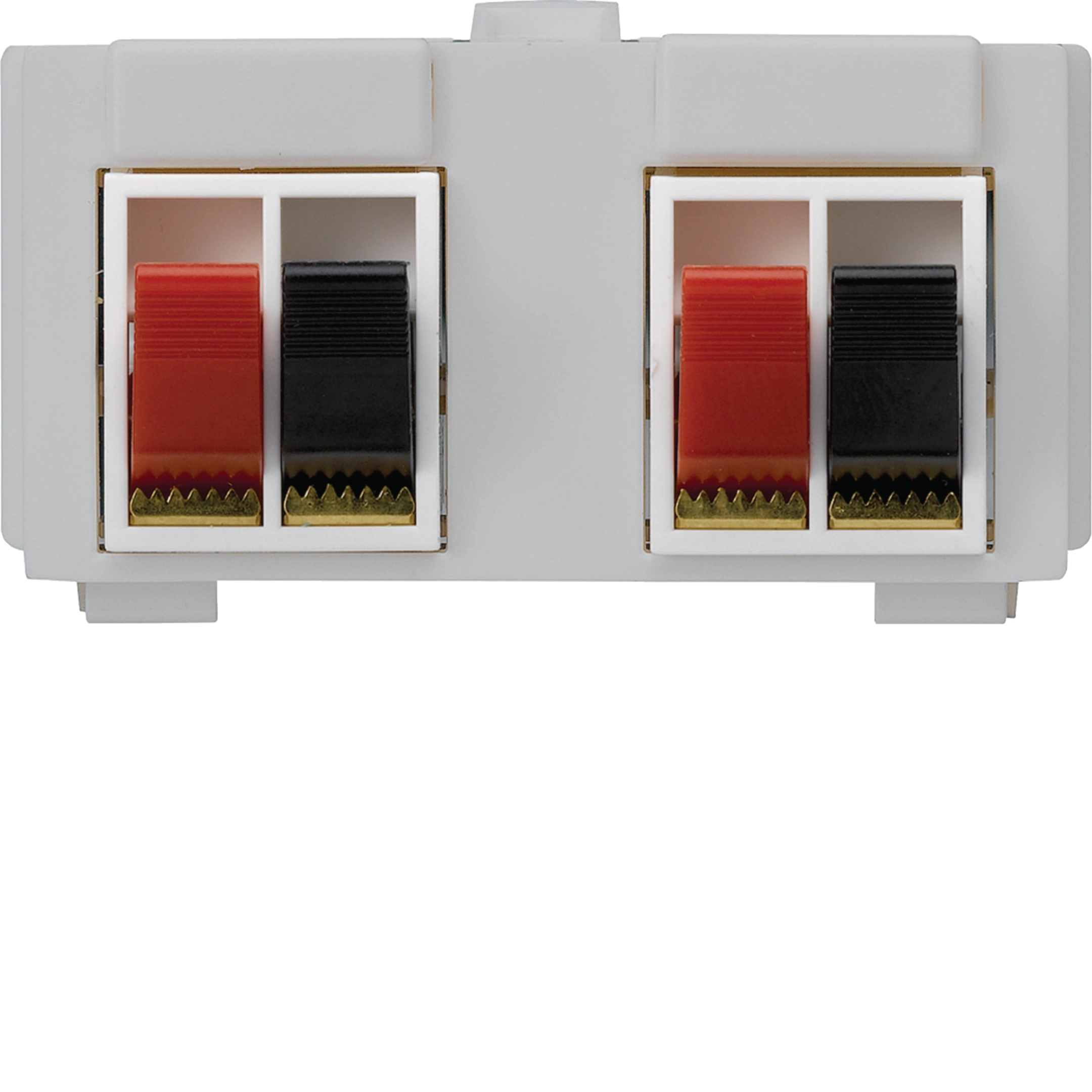 WH72531703Z - Multimedia-Modul M3 mit 4×LS-Klemme rot-schwarz kallysto hellgrau