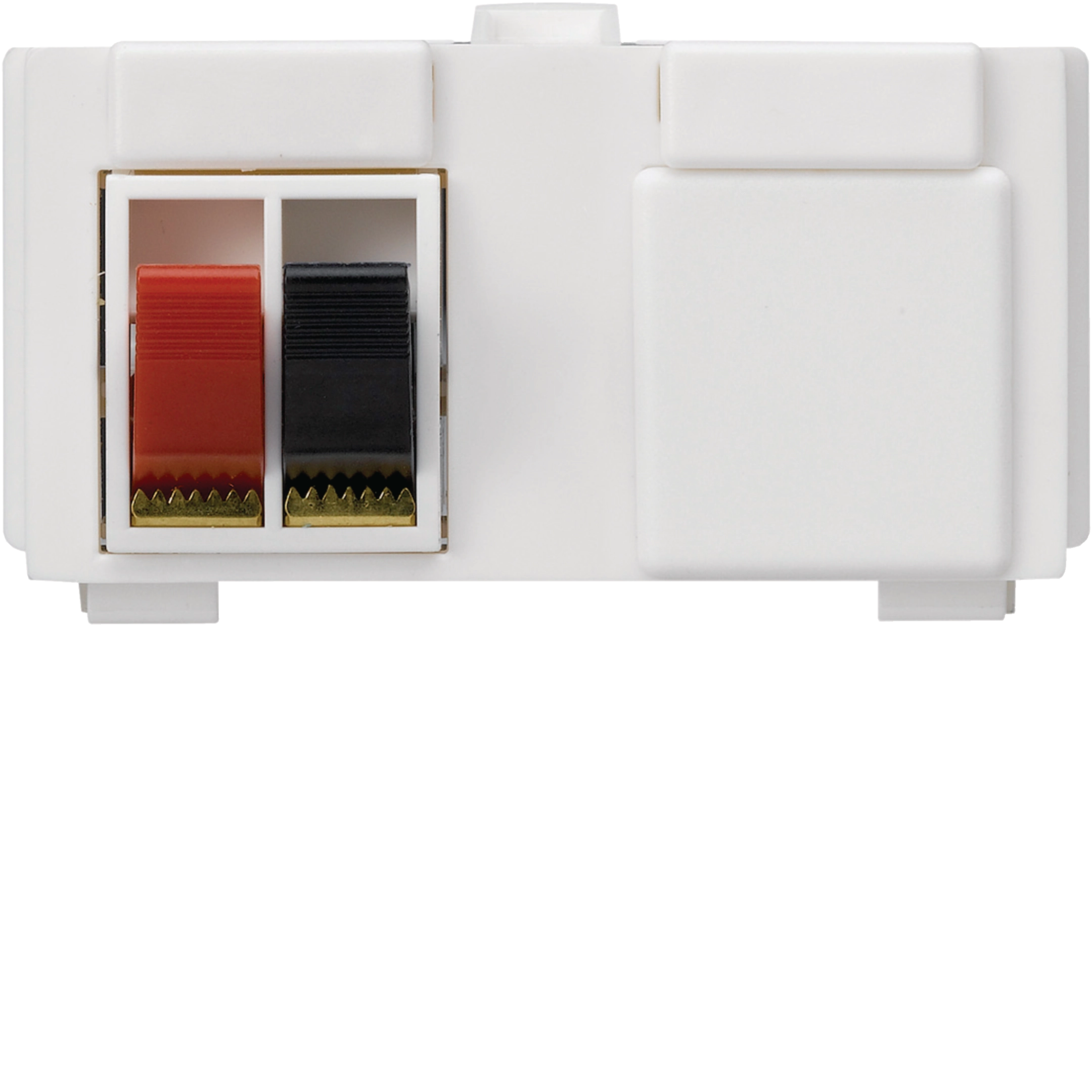 WH72531800Z - Multimedia-Modul M3 mit 2×LS-Klemme rot-schwarz kallysto weiss