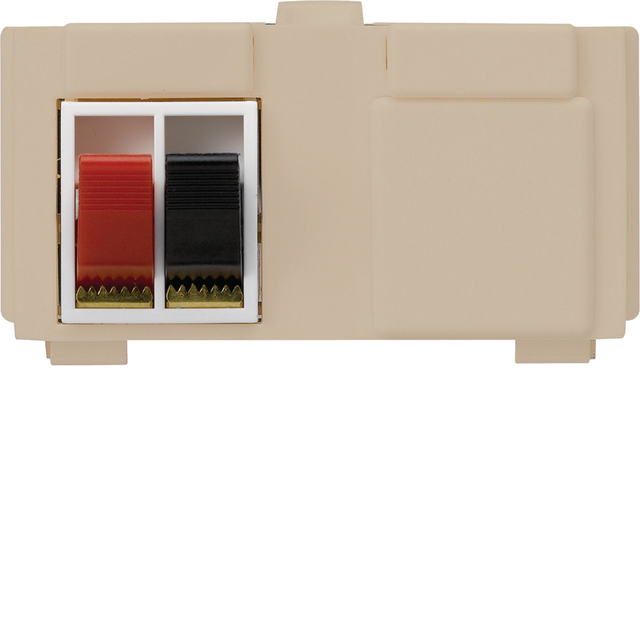 WH72531807Z - Multimedia-Modul M3 mit 2×LS-Klemme rot-schwarz kallysto beige