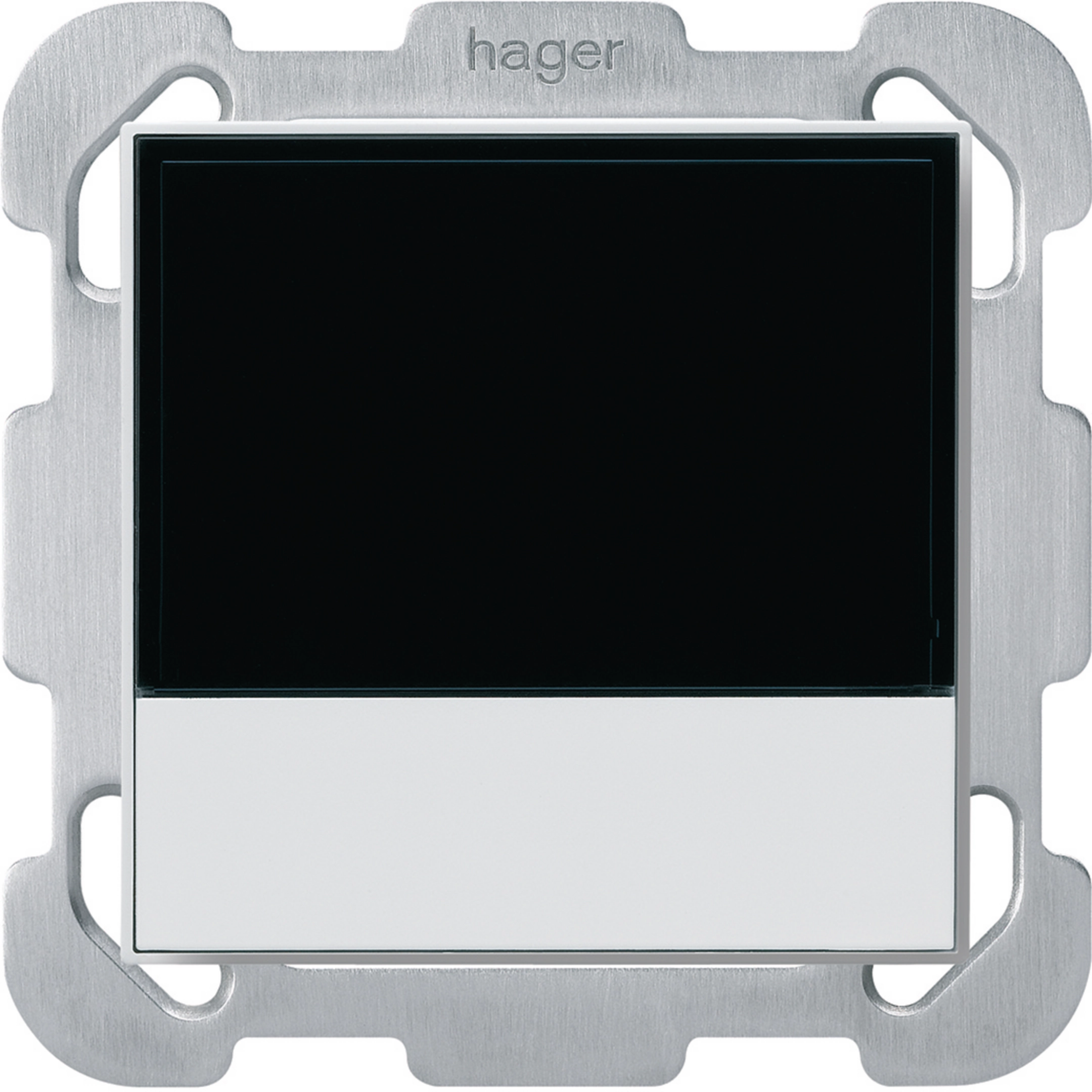 WHTB74000B - Thermostat d&#039;ambiance ENC Hager basico B KNX avec touches supplémentaires blanc