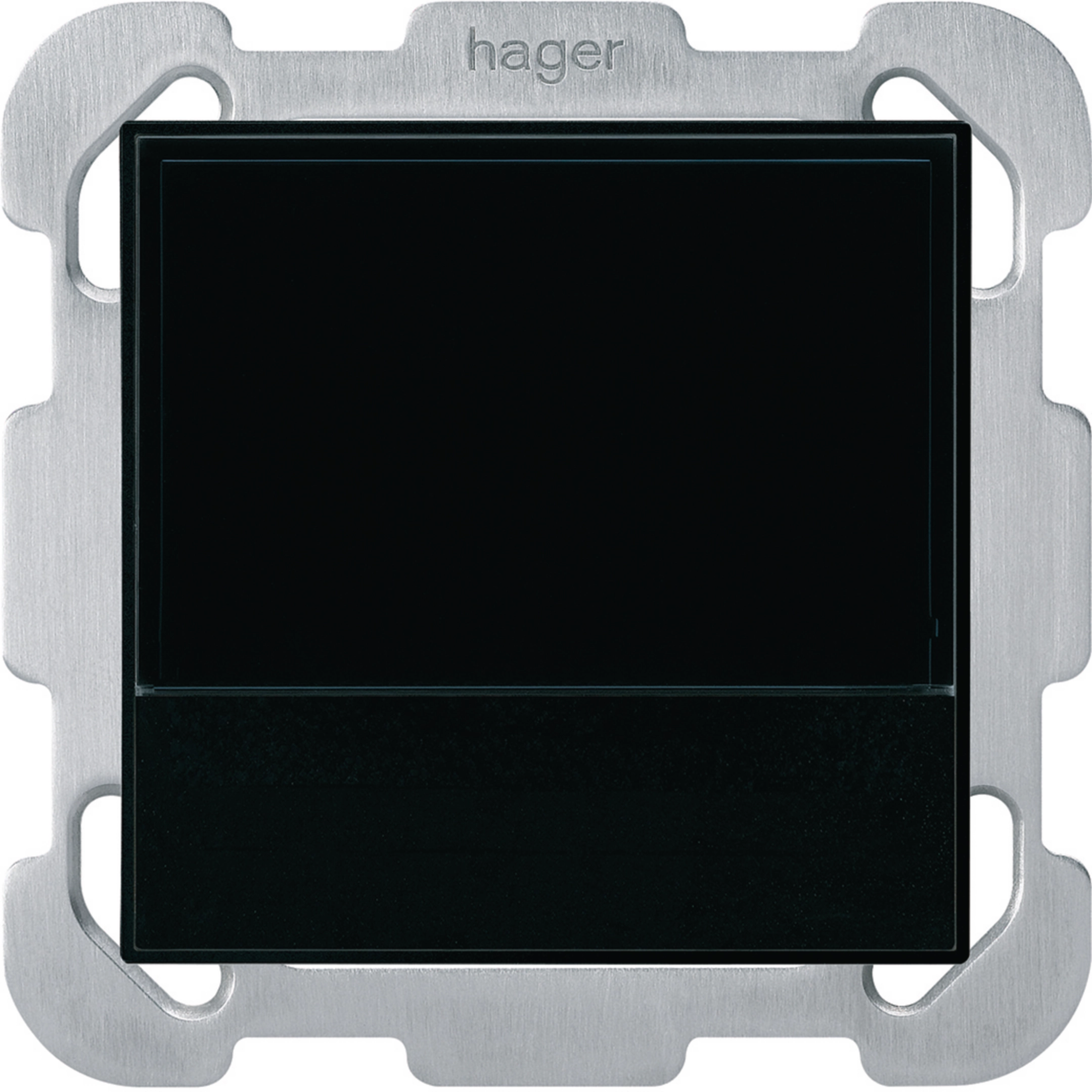 WHTB74005B - Thermostat d&#039;ambiance ENC Hager basico B KNX avec touches supplémentaires noir