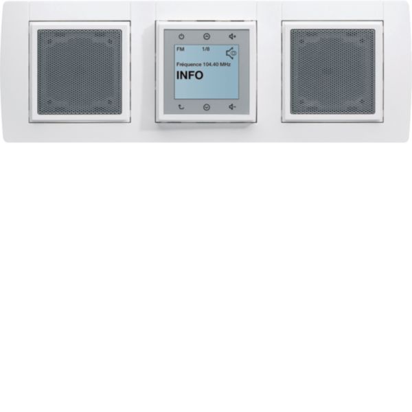 Prise Haut-parleur Simple Hager KALLYSTA WK290 - Pour Installation Audio Domestique