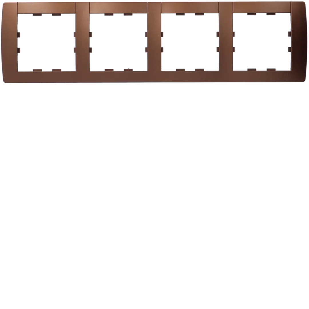WK484 - Plaque 4 postes Kallysta classic horizontale entraxe 71 peinture métal Auburn