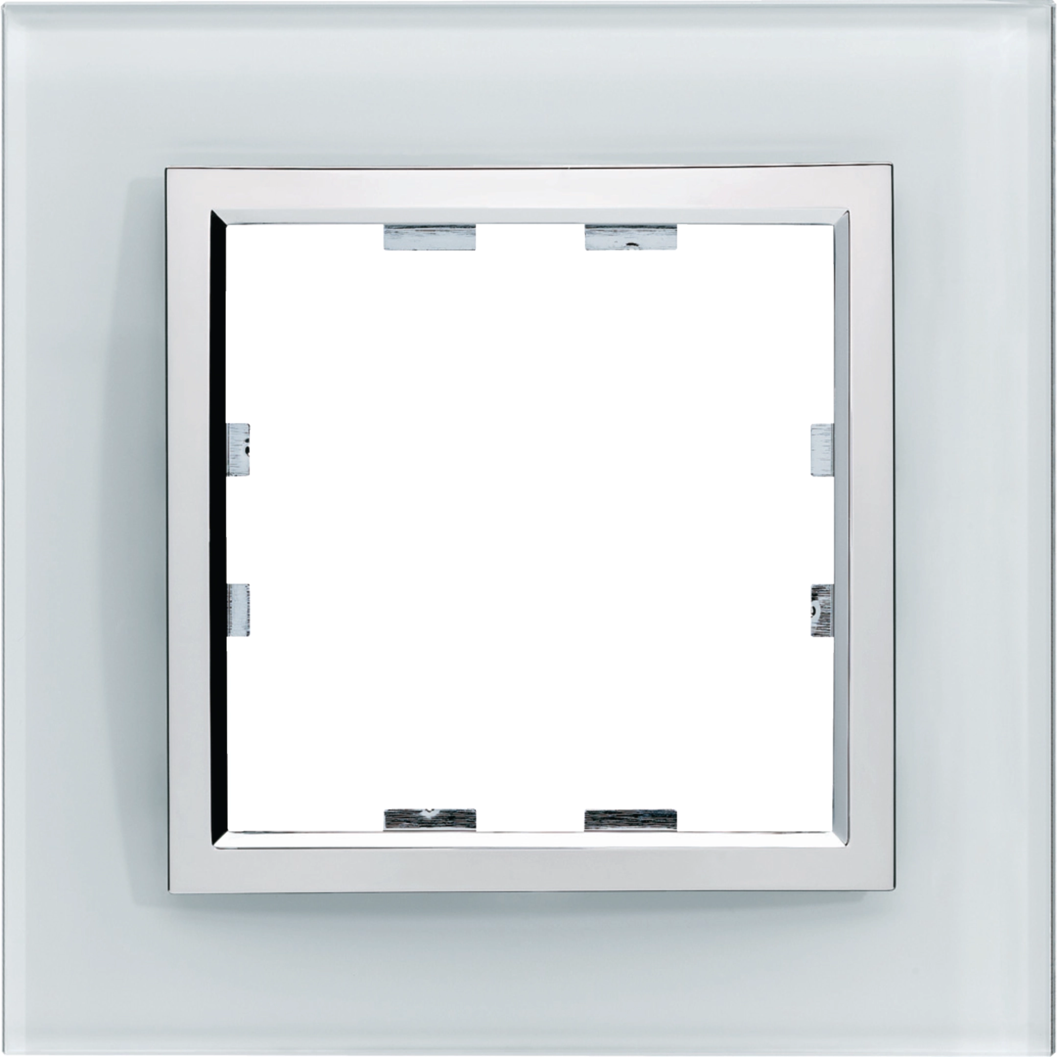 Plaque Simple Hager Kallysta EPURE Verre Lumina Lagune - Occasion, Sans Emballage, Pour Interrupteur Ou Prise