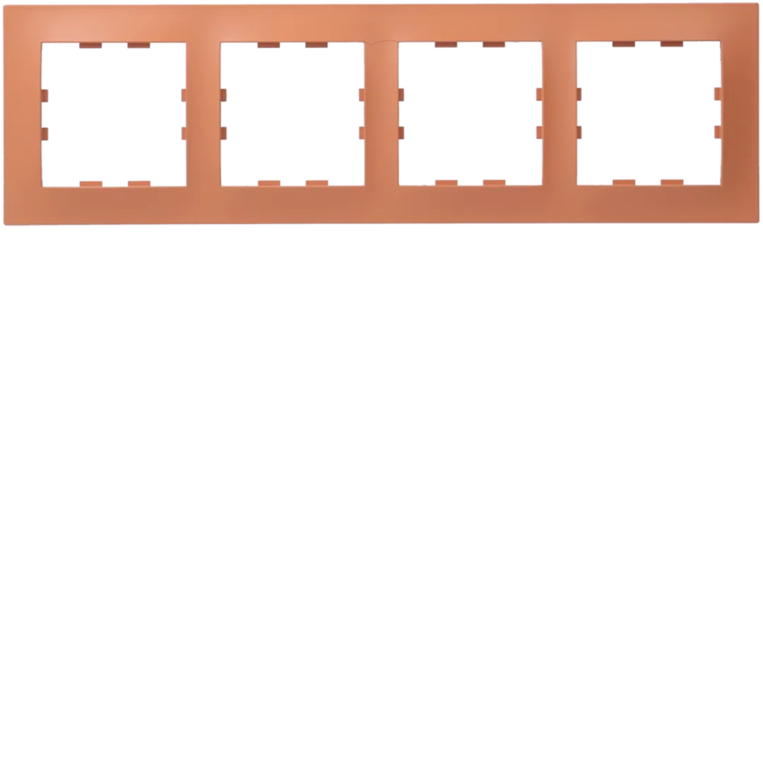 WKN564 - Plaque 4 postes Kallysta pop horizontale entraxe 71 coloris Citrouille