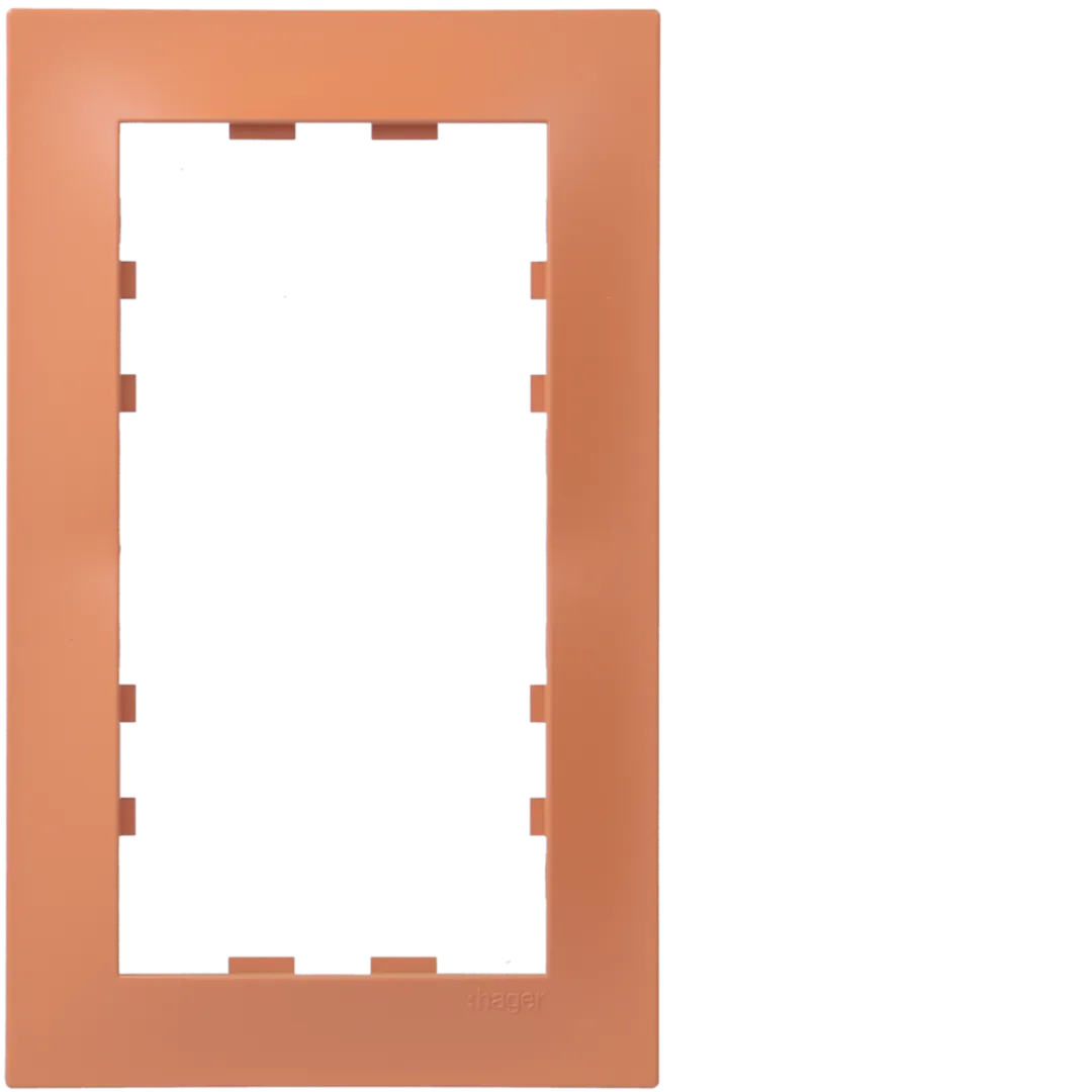 WKN566 - Plaque 2 postes Kallysta pop verticale entraxe 57 coloris Citrouille