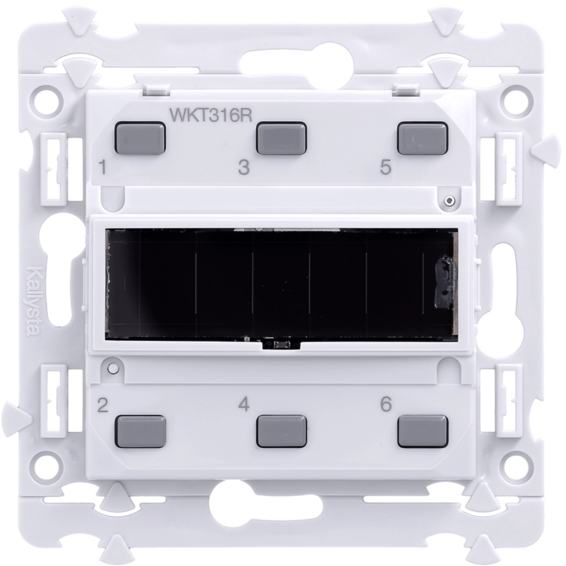 HAGER TD250 - Poussoir RADIO 2 touche BLANC KNX TEBIS 868.3MHz - Lire