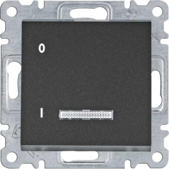 WL0613 - Kontrolni prekidač, 1-polni 16 A, sa crnom tipkom za lumina okvire