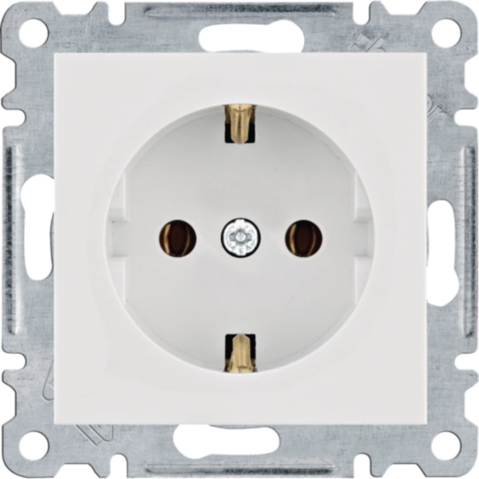 WL1450 - lumina Gniazdo SCHUKO, samozaciski, biały