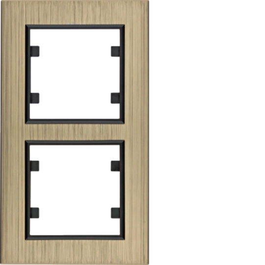 WL9124 - Рамка 2Х вертикальна, Lumina-Passion, бронзовий алюміній