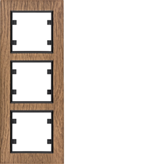 WL9136 - Rámeček 3-násobný svislý, lumina passion, dřevo černý dub
