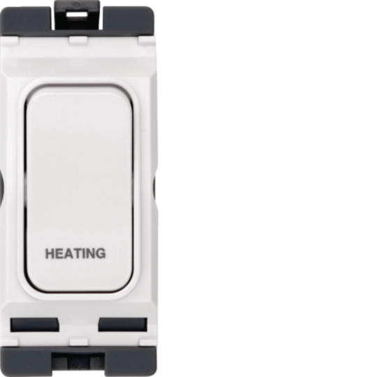 WMGSDP2/HTG - 20A 1 Way Double Pole Switch Marked 'HEATING'