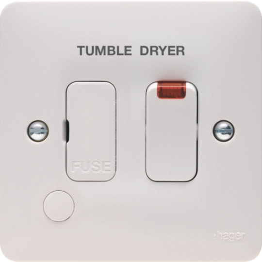 WMSSU83FON/TD - 13A FCU Switched with LED Indicator and Flex Outlet Marked TUMBLEDRYER