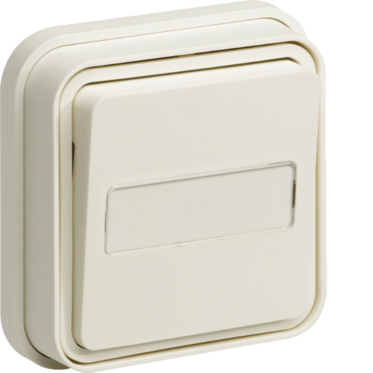 WNE025B - Pulsador con portaetiquetas iluminado, blanco