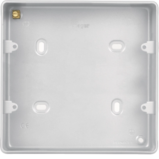 WPB6840W - Two Row Twin Back Box without Knockouts White