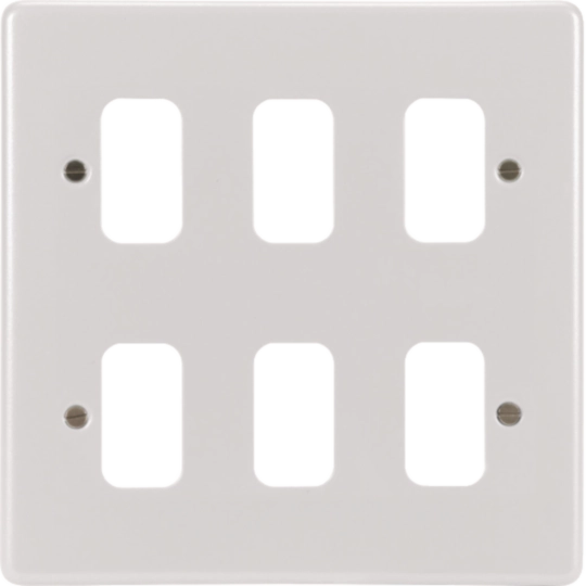 WPGP6W - Grid plate 6G White