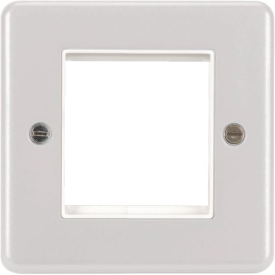 WPP2EUW - 2 Module Euro Style Accomodation Plate White