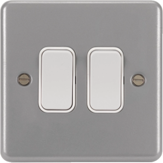 WPPS22 - 10AX 2 Gang  2 Way Wall Switch