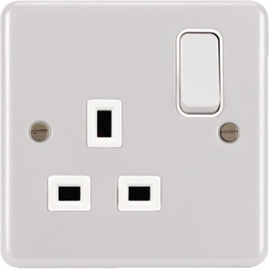 WPSS81W - 1 Gang Double Pole Switched Socket White