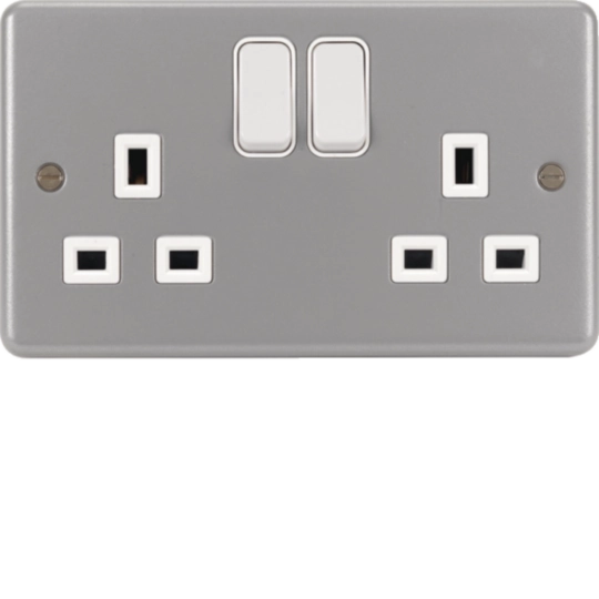 WPSS82 - 2 Gang Double Pole Switched Socket