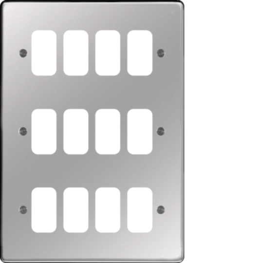 WRGP12PS - Grid Front Plate 3 X 4 Polished Steel