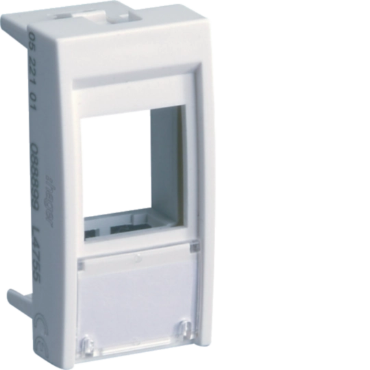 WS202 - Zásuvka datová RJ45 45x22,5mm bez keystone, bílá