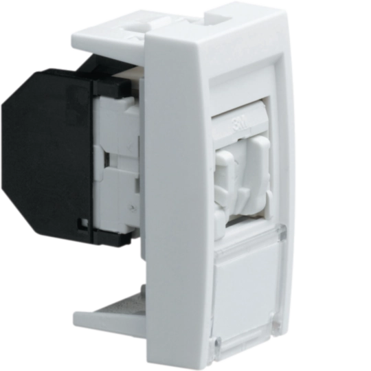 WS210 - systo Gniazdo informatyczne z polem opisowym 1x RJ45 kat. 5e UTP 1M biały