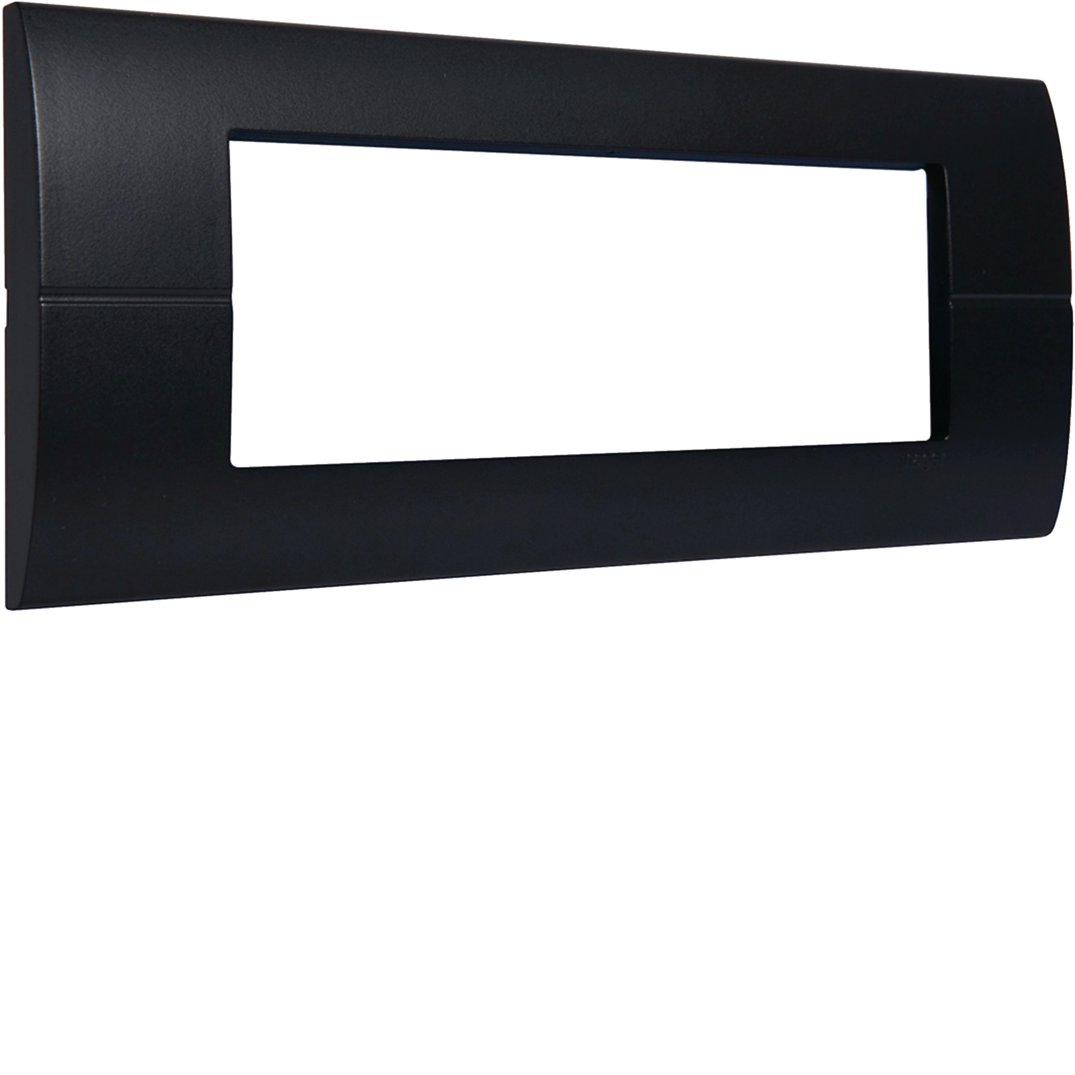 Plaque 1 poste 4 modules placage aluminium entraxe 71mm Gallery Hager