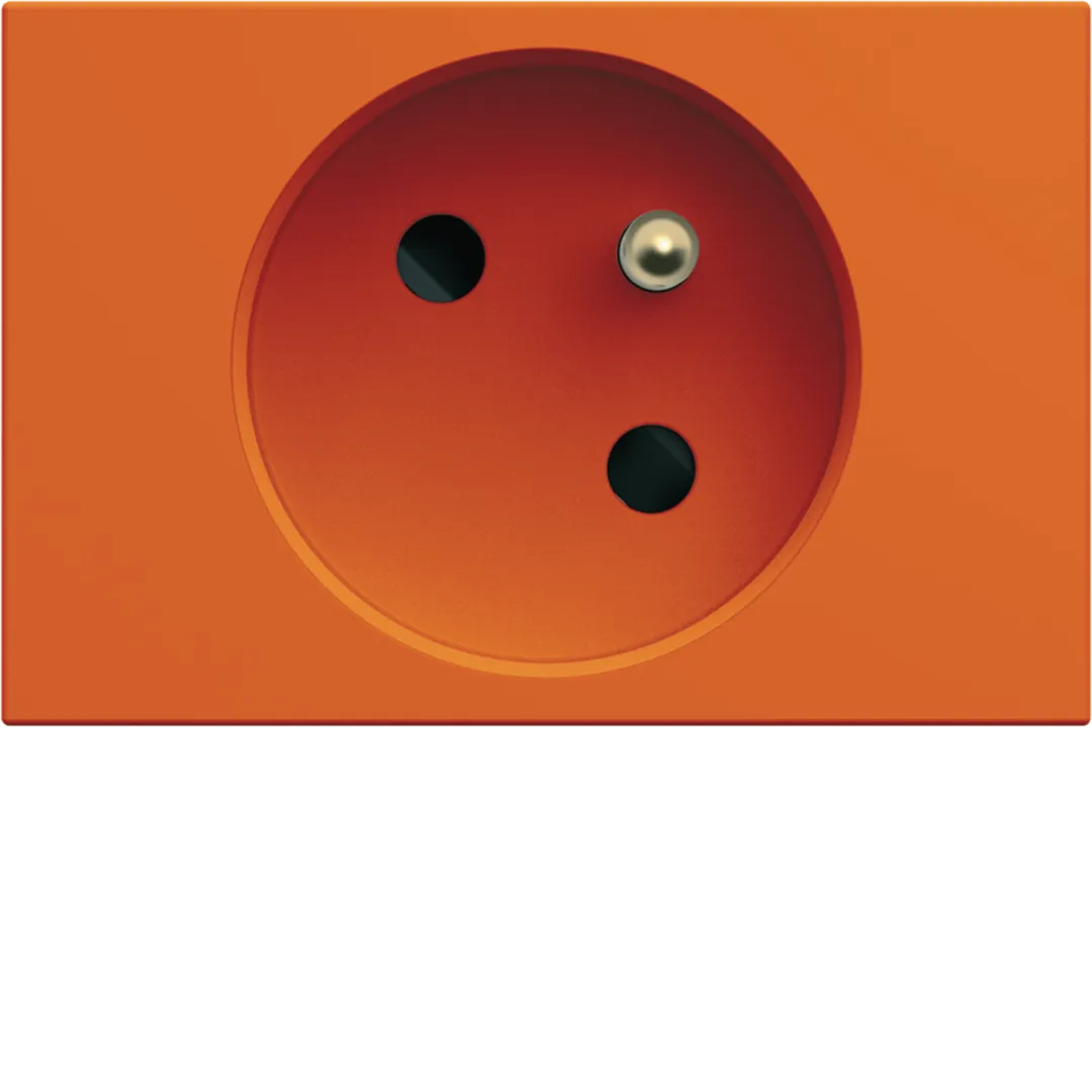 WXF421E - gallery Gniazdo z uziemieniem przelotowe pojedyncze 2P+E 16A 3M pomarańczowy