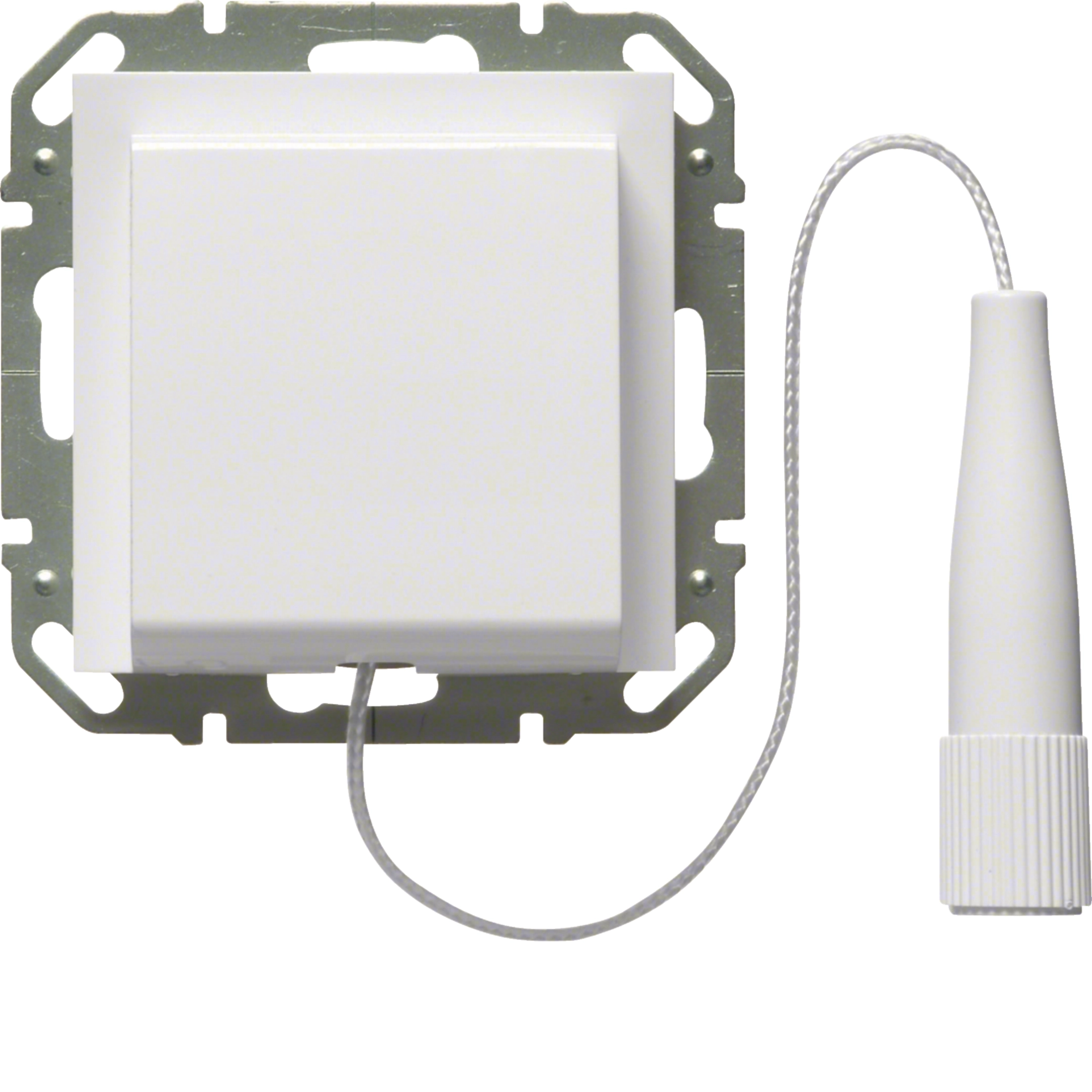 Zugtaster mit Zentralplatte,brillantweiß • WYE470 Hager