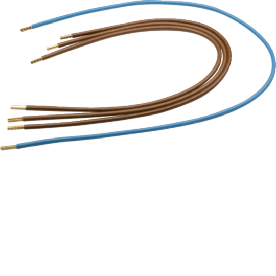 Y88B - Abgangskabelbaum, 10qmm, 4-p., Stiftkabelschuh, 3x braun, 1x blau, bis H= 900mm