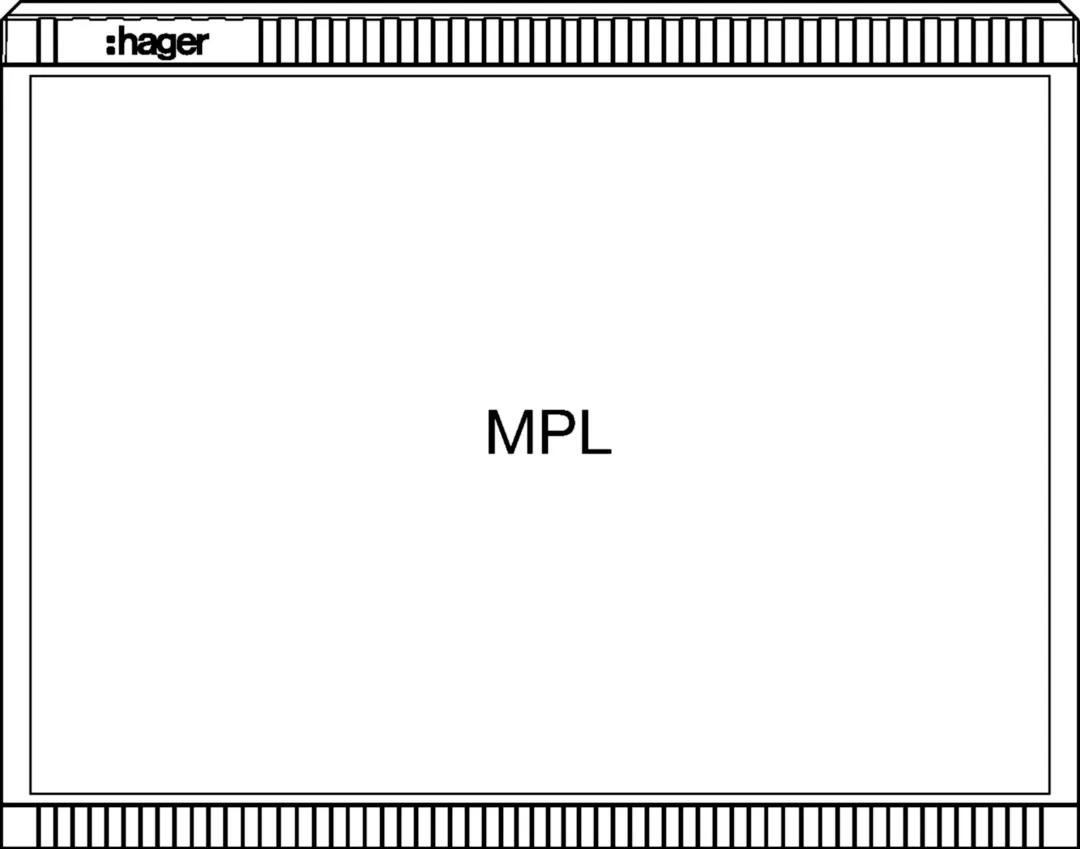 ZAL082P - Polyester verdeelkast, grootte 2/845, met montageplaat, 845x1110x315 mm