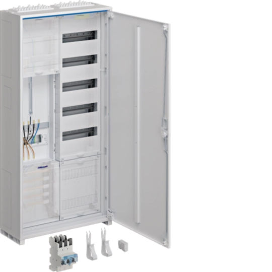 ZB323Q15EN - Komplettschrank, univers Z, 1ZP, 3-Pkt, VT5, APZ, SLS 50A, 1100x550x205 mm, IP44